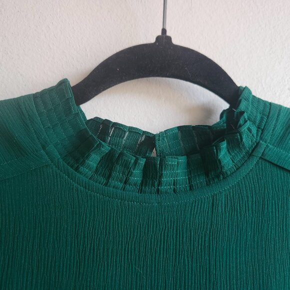 ✨ US2 Sézane Odile Green Mini Silk Dress - Worn Once (EU 34) - Picture 5 of 15